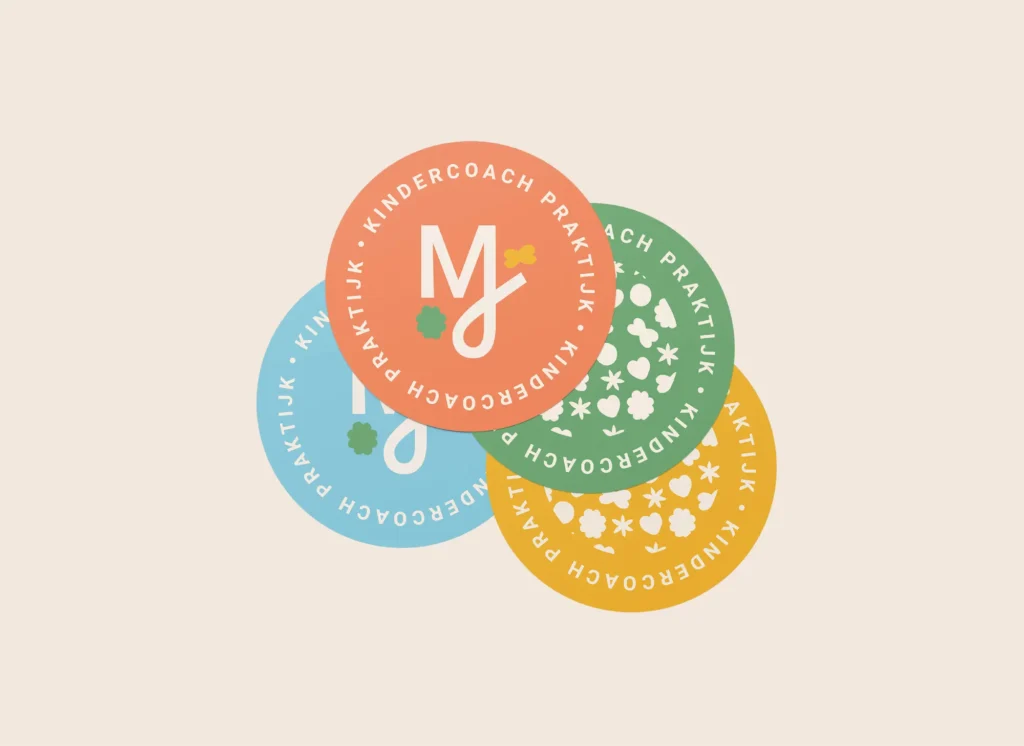 Branding voor ondernemer en coach Meer Jezelf. Kleurrijke visuele identiteit.