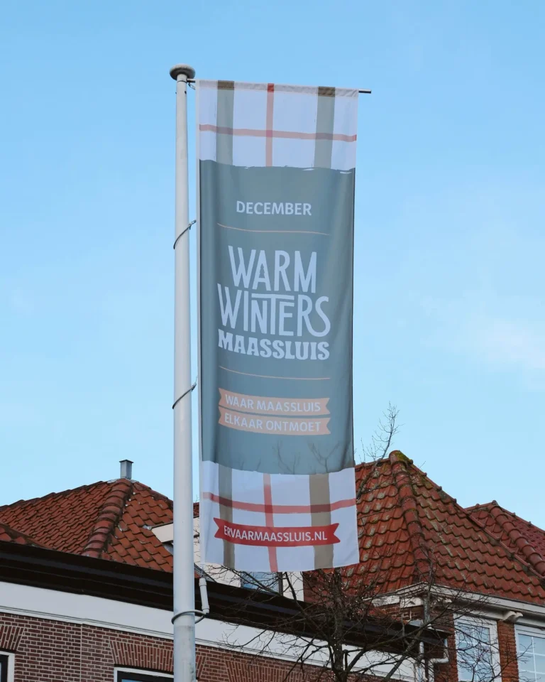 Visuele identiteit Warm Winters Maassluis - Vlag