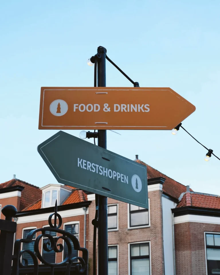 Visuele identiteit Warm Winters Maassluis - Bewegwijzering